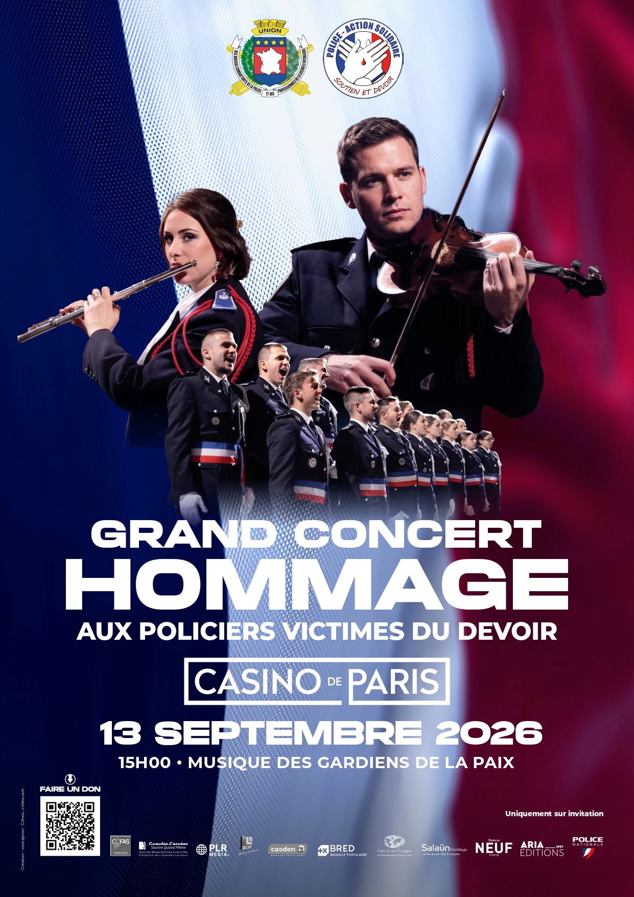 6ème édition du Grand concert hommage aux policiers Victimes du Devoir (réservation)